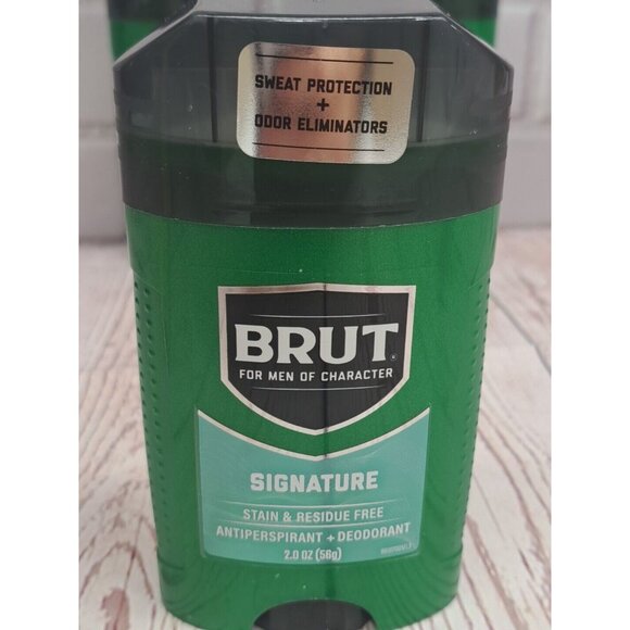 3X Brut Signature Antiperspirant & Deodorant Stick 2 Oz - Sweat Protection & Odo - Picture 2 of 4